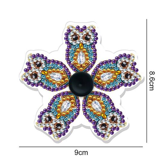 Sparkly Selections Owl Fidget Spinner Diamond Painting
